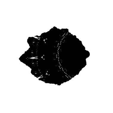 Abstract black and white vector background. Monochrome vintage surface with dirty pattern in cracks, spots, dots