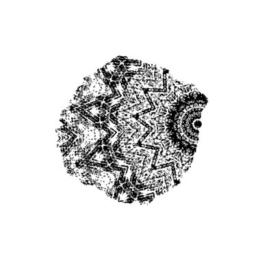 Abstract black and white vector background. Monochrome vintage surface with dirty pattern in cracks, spots, dots