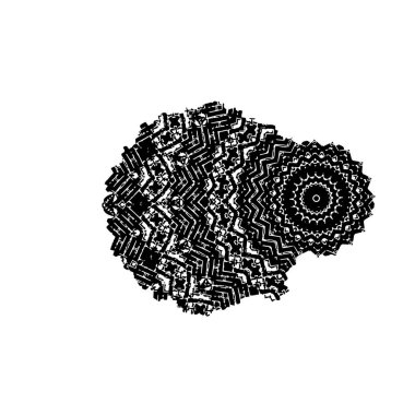 Abstract black and white vector background. Monochrome vintage surface with dirty pattern in cracks, spots, dots