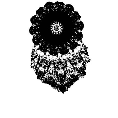 Abstract black and white vector background. Monochrome vintage surface with dirty pattern in cracks, spots, dots