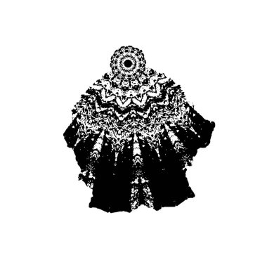 Abstract black and white vector background. Monochrome vintage surface with dirty pattern in cracks, spots, dots