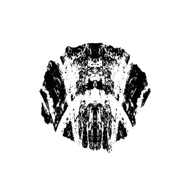 Abstract black and white vector background. Monochrome vintage surface with dirty pattern in cracks, spots, dots