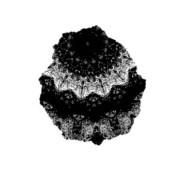 Abstract black and white vector background. Monochrome vintage surface with dirty pattern in cracks, spots, dots