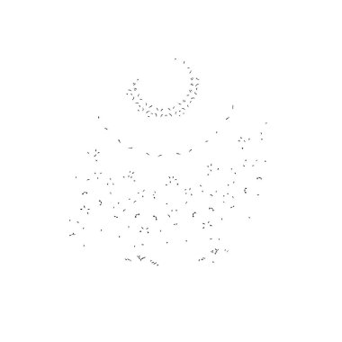 Abstract black and white vector background. Monochrome vintage surface with dirty pattern in cracks, spots, dots