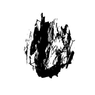 vektör siyah mürekkep darbesi. soyut fırça darbesi izole edildi.