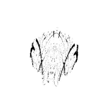vektör siyah mürekkep darbesi. soyut fırça darbesi izole edildi.