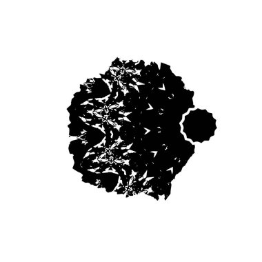 vektör siyah mürekkep darbesi. soyut fırça darbesi izole edildi.