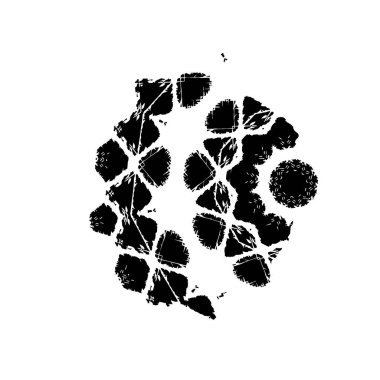 vektör siyah mürekkep darbesi. soyut fırça darbesi izole edildi.