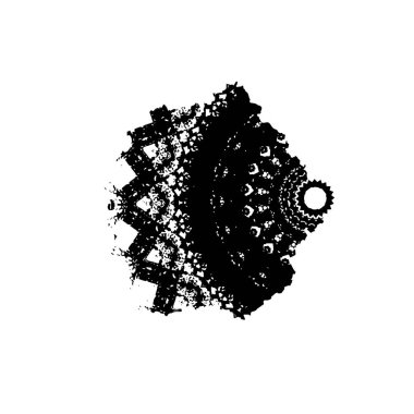 vektör siyah mürekkep darbesi. soyut fırça darbesi izole edildi.