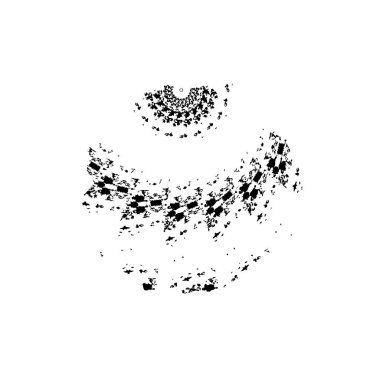 vektör siyah mürekkep darbesi. soyut fırça darbesi izole edildi.