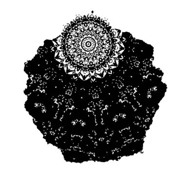 vektör siyah mürekkep darbesi. soyut fırça darbesi izole edildi.