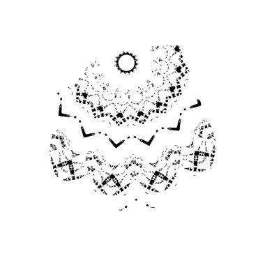 vektör siyah mürekkep darbesi. soyut fırça darbesi izole edildi.