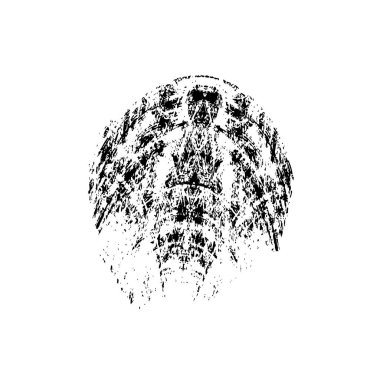 vektör siyah mürekkep darbesi. soyut fırça darbesi izole edildi.