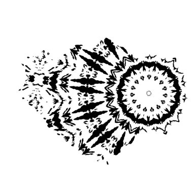 vektör siyah mürekkep darbesi. soyut fırça darbesi izole edildi.