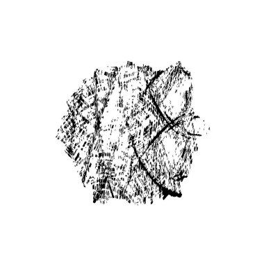 vektör siyah mürekkep darbesi. soyut fırça darbesi izole edildi.