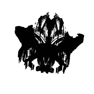 vektör siyah mürekkep darbesi. soyut fırça darbesi izole edildi.