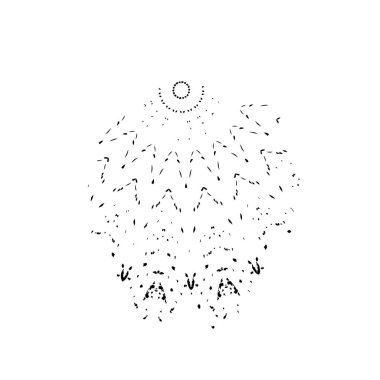 vektör siyah mürekkep darbesi. soyut fırça darbesi izole edildi.