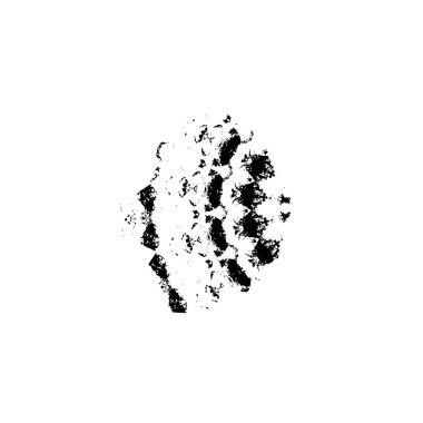 vektör siyah mürekkep darbesi. soyut fırça darbesi izole edildi.