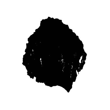 Beyaz arkaplanda siyah mürekkep darbesi.