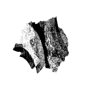 Beyaz arkaplanda siyah mürekkep darbesi.