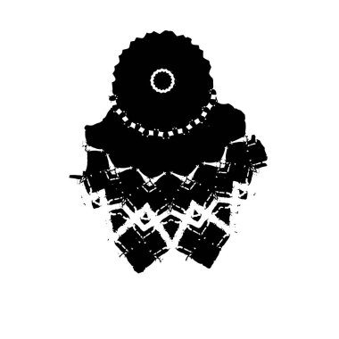 grunge mürekkep fırçası vuruşu