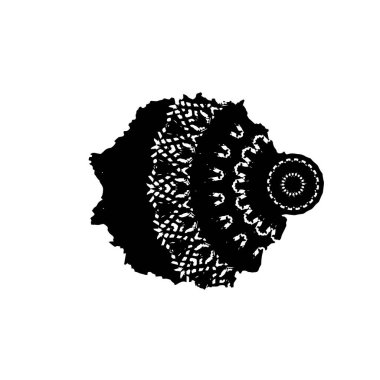 grunge siyah fırça darbesi