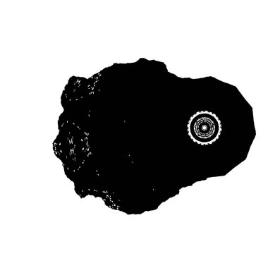 grunge siyah fırça darbesi