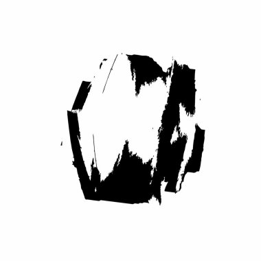 grunge siyah fırça darbesi