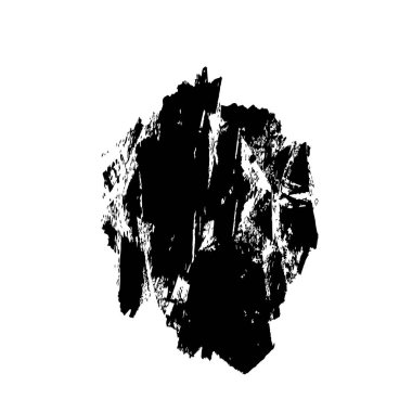 grunge siyah fırça darbesi