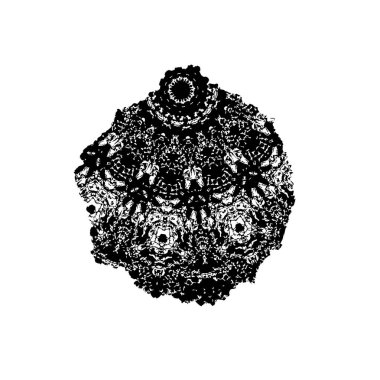 grunge siyah fırça darbesi