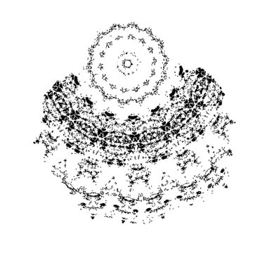 grunge siyah fırça darbesi