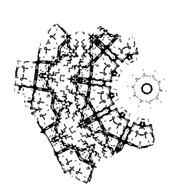 grunge siyah fırça darbesi