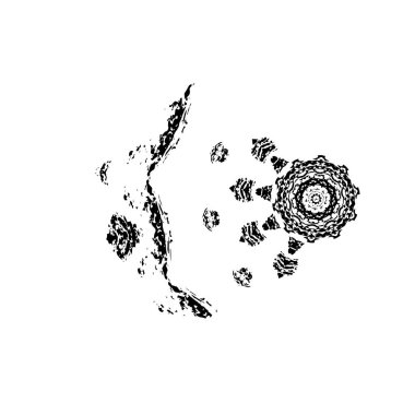 grunge siyah fırça darbesi