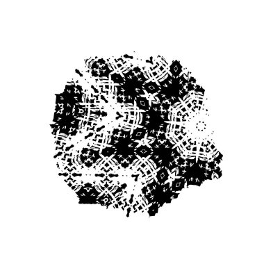 grunge siyah fırça darbesi