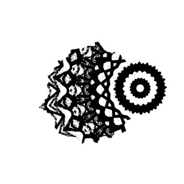 grunge siyah fırça darbesi