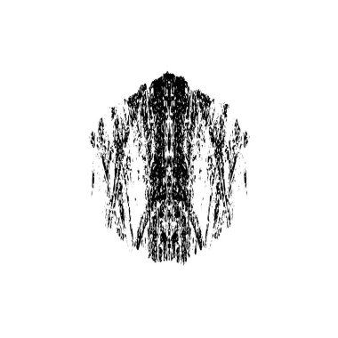 grunge siyah fırça darbesi