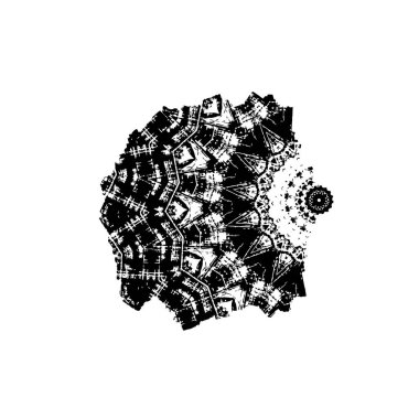 Vektör çizimi, elle çizilmiş, izole edilmiş çizik ya da felç. Grunge fırçası ve kalem (tebeşir veya kömür) dokusu. Beyaz arkaplanda iz sürerek siyah siluet oluşturuldu.