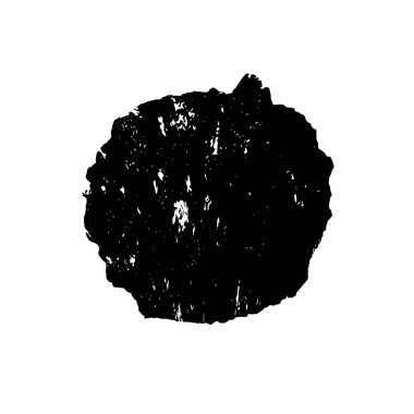 Vektör çizimi, elle çizilmiş, izole edilmiş çizik ya da felç. Grunge fırçası ve kalem (tebeşir veya kömür) dokusu. Beyaz arkaplanda iz sürerek siyah siluet oluşturuldu.