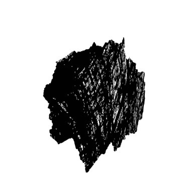 Vektör çizimi, elle çizilmiş, izole edilmiş çizik ya da felç. Grunge fırçası ve kalem (tebeşir veya kömür) dokusu. Beyaz arkaplanda iz sürerek siyah siluet oluşturuldu.