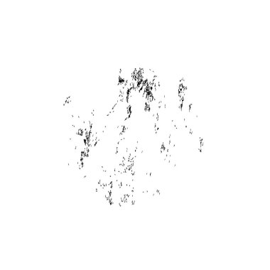 Vektör çizimi, elle çizilmiş, izole edilmiş çizik ya da felç. Grunge fırçası ve kalem (tebeşir veya kömür) dokusu. Beyaz arkaplanda iz sürerek siyah siluet oluşturuldu.