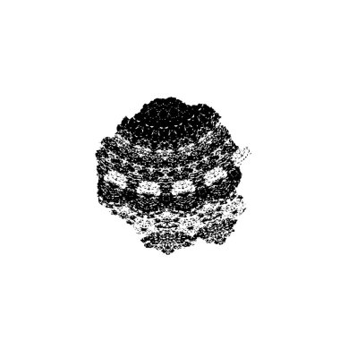 Vektör çizimi, elle çizilmiş, izole edilmiş çizik ya da felç. Grunge fırçası ve kalem (tebeşir veya kömür) dokusu. Beyaz arkaplanda iz sürerek siyah siluet oluşturuldu.