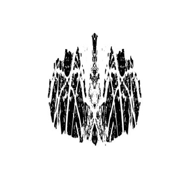 Vektör çizimi, elle çizilmiş, izole edilmiş çizik ya da felç. Grunge fırçası ve kalem (tebeşir veya kömür) dokusu. Beyaz arkaplanda iz sürerek siyah siluet oluşturuldu.