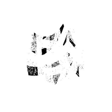 Vektör çizimi, elle çizilmiş, izole edilmiş çizik ya da felç. Grunge fırçası ve kalem (tebeşir veya kömür) dokusu. Beyaz arkaplanda iz sürerek siyah siluet oluşturuldu.