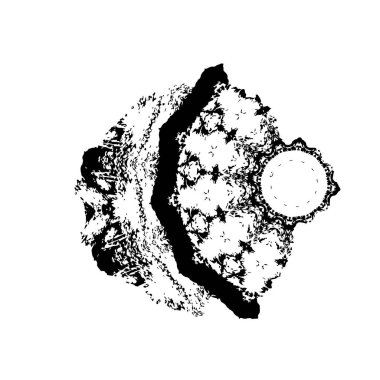 Vektör çizimi, elle çizilmiş, izole edilmiş çizik ya da felç. Grunge fırçası ve kalem (tebeşir veya kömür) dokusu. Beyaz arkaplanda iz sürerek siyah siluet oluşturuldu.