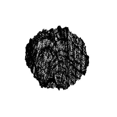 Vektör çizimi, elle çizilmiş, izole edilmiş çizik ya da felç. Grunge fırçası ve kalem (tebeşir veya kömür) dokusu. Beyaz arkaplanda iz sürerek siyah siluet oluşturuldu.