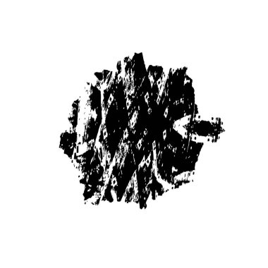 Vektör çizimi, elle çizilmiş, izole edilmiş çizik ya da felç. Grunge fırçası ve kalem (tebeşir veya kömür) dokusu. Beyaz arkaplanda iz sürerek siyah siluet oluşturuldu.