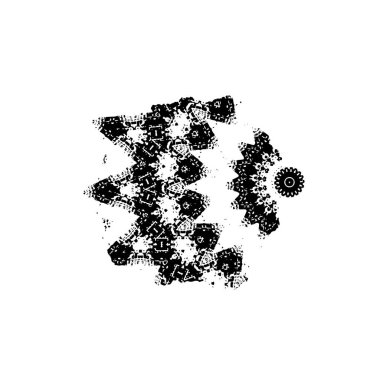 Modern Şekil Damgaları Koleksiyonu, Grunge Circles. Pankartlar, İşaretler, Logolar, Simgeler, Etiketler ve Rozetler. Vektör tasarım elemanı. yuvarlak doku