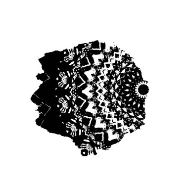 Siyah ve beyaz dokular. monokrom grunge soyut elementler . 