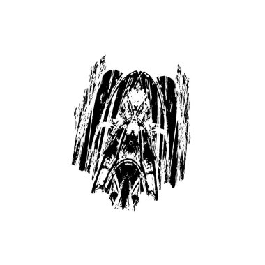 Siyah ve beyaz dokular. monokrom grunge soyut elementler . 