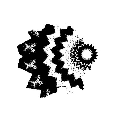 Siyah ve beyaz dokular. monokrom grunge soyut elementler . 